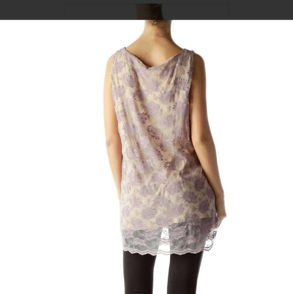 (Large) Cabi Intrigue Layered Lace Top - Picture 4 of 5